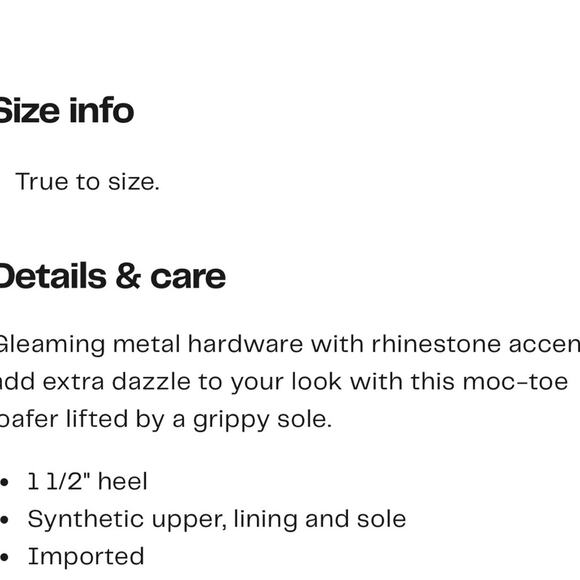 Franco Sarto Carol Women Black Loafers Size 11 Boing Gold & Jewels Accent New - Picture 6 of 6